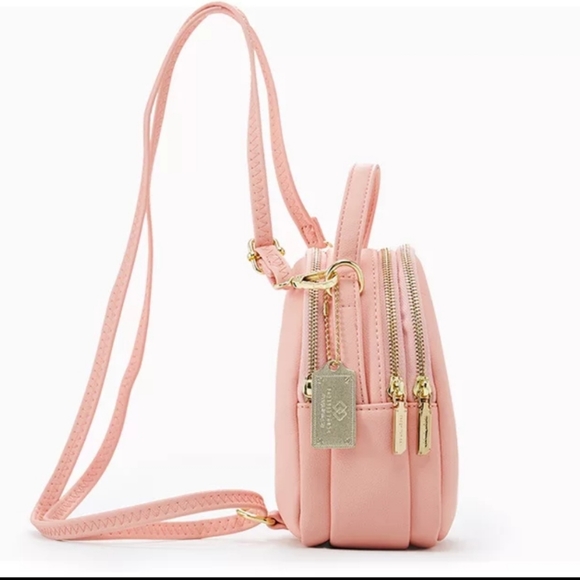 PIERRE LOUES MINI DARK PINK BACKPACK - Picture 7 of 15